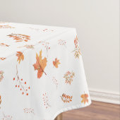 Nappe Feuilles d'automne Baies rouges Blancs (In Situ)