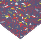 Nappe Feuilles d'automne botaniques Or Rouge (Angle)