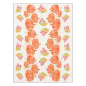 Nappe Feuilles d'automne citrouilles Aquarelle peinte à  (Devant)