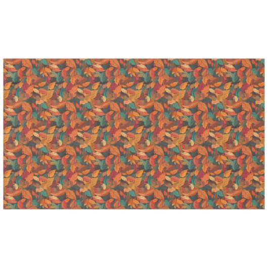 Nappe Feuilles d'automne colorées longues (Devant (Horizontal))