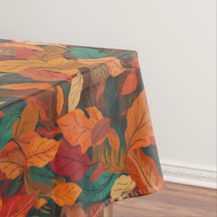 Nappe Feuilles d'automne colorées moyennes