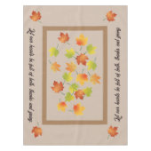 Nappe Feuilles d'automne de l'érable et prière (Devant)