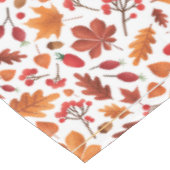 Nappe Feuilles d'automne et baies Motif Thanksgiving (Angle)