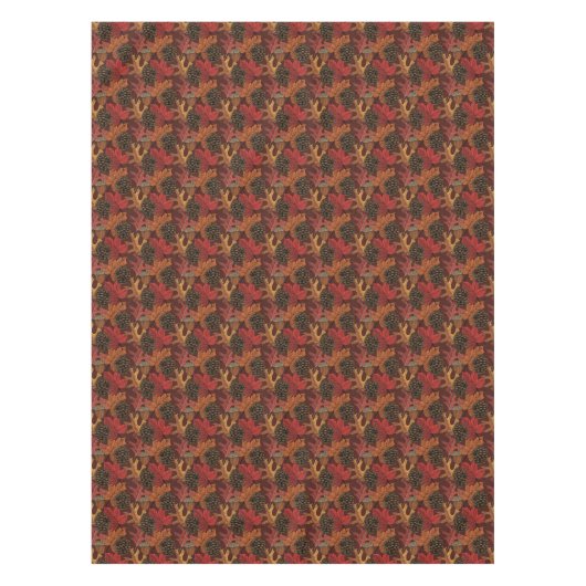 Nappe Feuilles d'automne et cônes de pins (Devant)