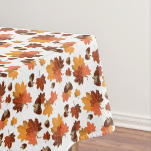 Nappe Feuilles d'automne et glands