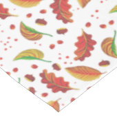 Nappe Feuilles d'automne Noix châtaignes Motif Élégant a (Angle)