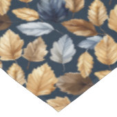 Nappe Feuilles d'automne or/bleu (Angle)