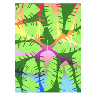 NAPPE FEUILLES DE BANANIER ABSTRAITES BOTANIQUES
