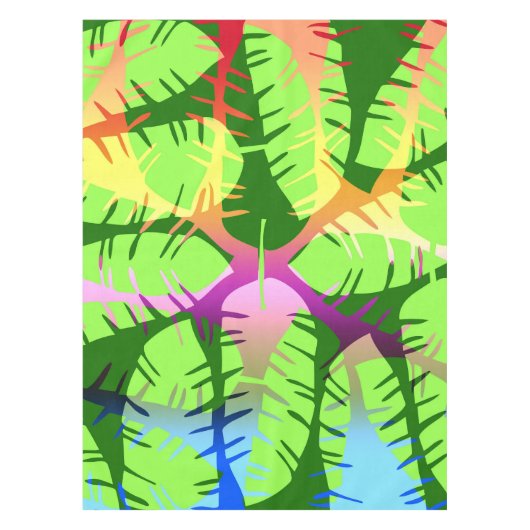 NAPPE FEUILLES DE BANANIER ABSTRAITES BOTANIQUES (Devant)