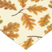 Nappe Feuilles de chêne automnal sur blanc (Angle)