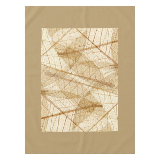 Nappe Feuilles de dentelle de crème pâle rustique (Devant)