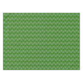 Nappe Feuilles de Jade Tropical sur fond Vert (Devant (Horizontal))