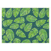 Nappe Feuilles de Monstera, motif d'aquarelle tropicale (Devant (Horizontal))