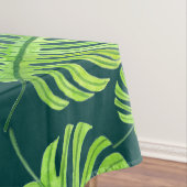 Nappe Feuilles de Monstera, motif d'aquarelle tropicale (In Situ)