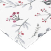 Nappe Feuilles de Noël et baies élégants (Angle)