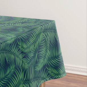 Nappe Feuilles de palmiers tropicaux de nuit