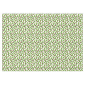 Nappe Feuilles de pin vert de Noël, cônes et baies rouge (Devant (Horizontal))
