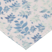 Nappe Feuilles de saule vieilli Floral bleu (Angle)