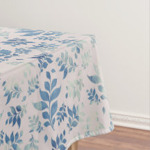 Feuilles de saule vieilli Floral bleu