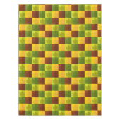 Nappe Feuilles d'érable d'automne, brun, or, vert (Devant)