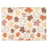 Nappe Feuilles d'érable d'automne, grêle brun rouge (Devant (Horizontal))