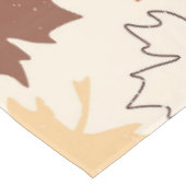 Nappe Feuilles d'érable d'automne, grêle brun rouge (Angle)