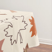 Nappe Feuilles d'érable d'automne, grêle brun rouge (In Situ)