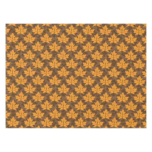 Nappe Feuilles d'érable d'automne orange (Devant (Horizontal))