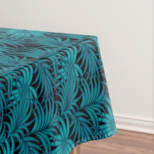 Nappe Feuilles du palmier tropical nocturne 