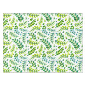 Nappe Feuilles Élégantes Vert Citron Turquoise (Devant (Horizontal))