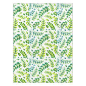 Nappe Feuilles Élégantes Vert Citron Turquoise (Devant)