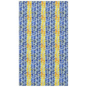 Nappe Feuilles jaune et bleu (Devant)