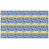 Nappe Feuilles jaune et bleu (Devant (Horizontal))