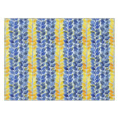 Nappe Feuilles jaune et bleu (Devant (Horizontal))