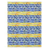 Nappe Feuilles jaune et bleu (Devant)