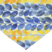 Nappe Feuilles jaune et bleu (Angle)