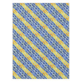Nappe Feuilles jaune et bleu (Devant)