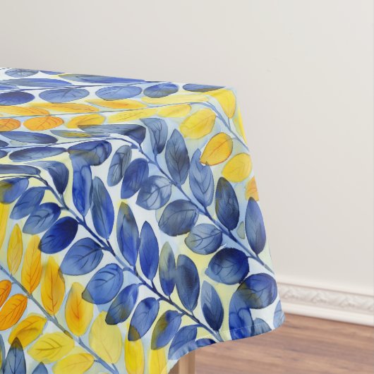 Nappe Feuilles jaune et bleu (In Situ)