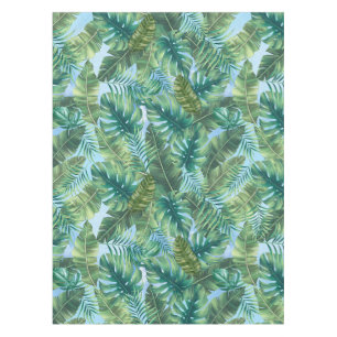 Nappe Feuilles plantes verts tropicaux