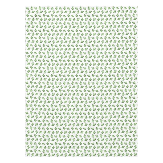 Nappe Feuilles succulents verts sur blanc (Devant)