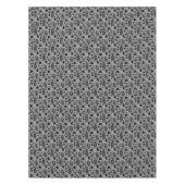 Nappe Feuilles tombés Rpt Motif noir sur gris (Devant)