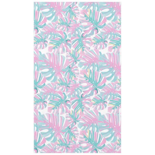 Nappe Feuilles Tropical Pink Palm (Devant)