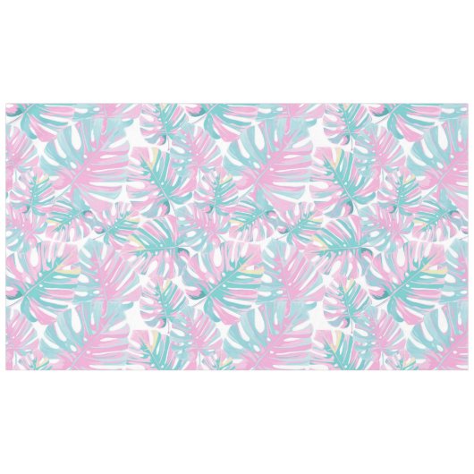 Nappe Feuilles Tropical Pink Palm (Devant (Horizontal))