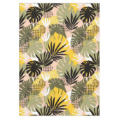 Nappe Feuilles Tropicales Abstraites Modernes & Points (Devant)