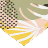 Nappe Feuilles Tropicales Abstraites Modernes & Points (Angle)