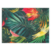 Nappe Feuilles tropicaux colorés et fleurs d'Hibiscus | (Devant (Horizontal))