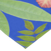 Nappe Feuilles tropicaux en bleu (Angle)
