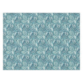 Nappe Feuilles tropicaux Turquoises bleus (Devant (Horizontal))