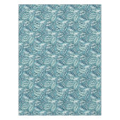 Nappe Feuilles tropicaux Turquoises bleus (Devant)