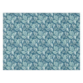 Nappe Feuilles tropicaux Turquoises bleus (Devant (Horizontal))